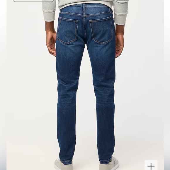 J crew dark wash Straight-fit jean in signature flex nwot - Picture 3 of 6